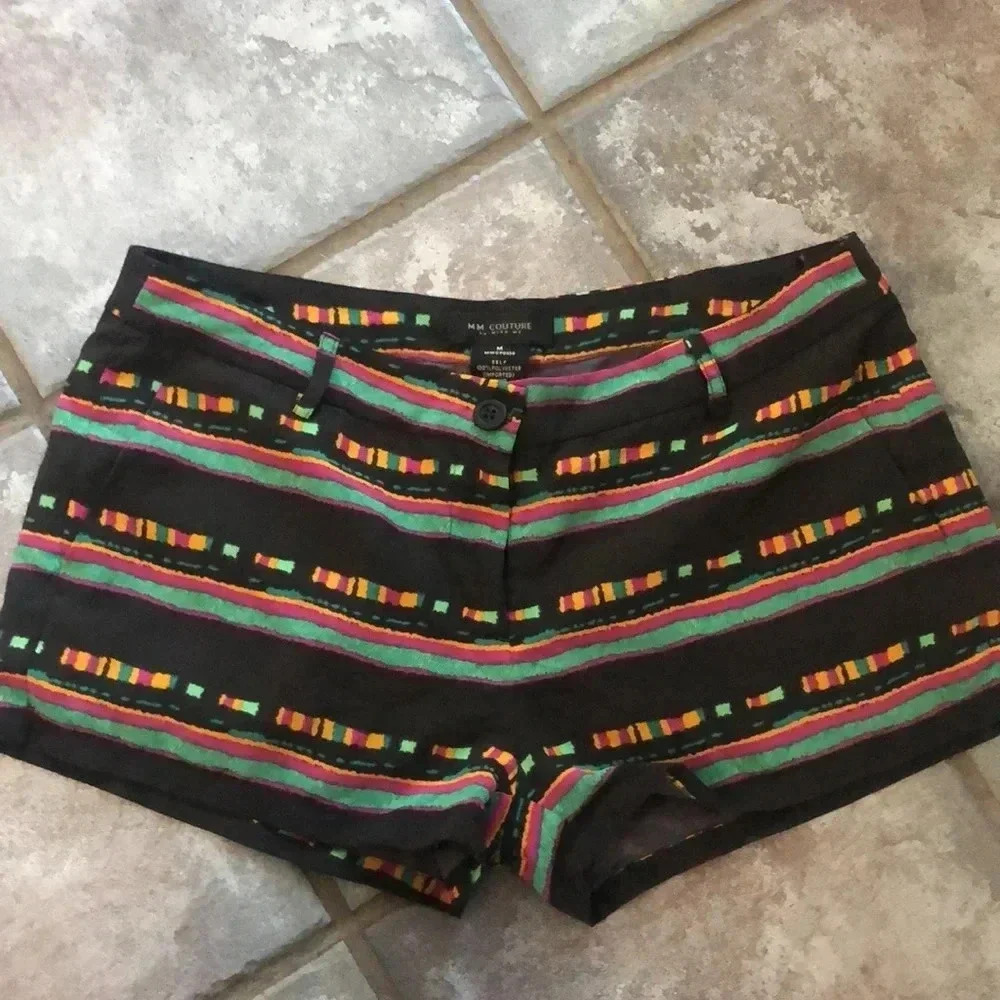 MM‎ Courure Gray & Colorful Shorts M